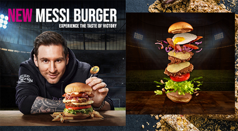Món ăn tên “Messi Burger”