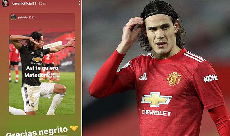 Edison Cavani từng bị FA phạt vì có ngôn từ phân biệt chủng tộc